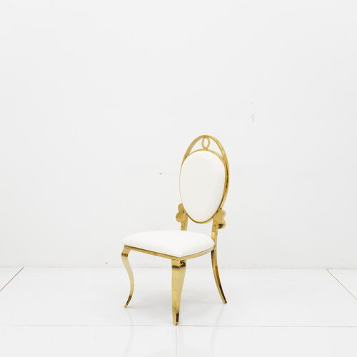 Dernières nouvelles de l'entreprise Chaise de mariage X-1829B en acier inoxydable doré