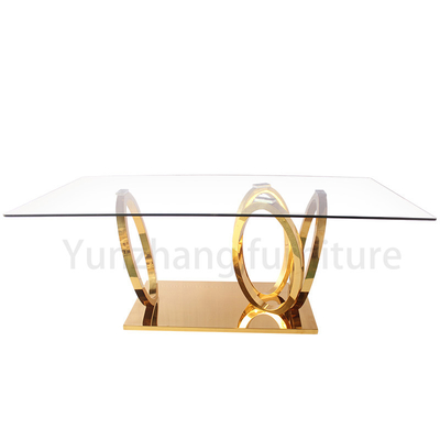 Tables de banquet de mariage modernes de 8 pieds pour la décoration d'événements
