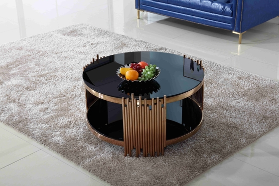 La table basse de thé d'or élégant de luxe moderne de Tableau a placé des meubles de salon