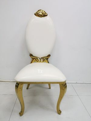 Diner le haut acier inoxydable l'épousant arrière de tissu de chaise de banquet pour les événements W50xD65xH110cm