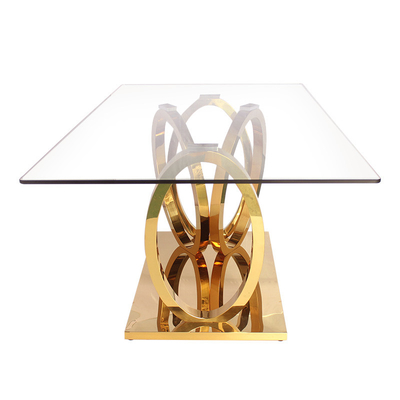 Tableau est-ouest de Dublin Intersected Circle Rectangular Dining de meubles
