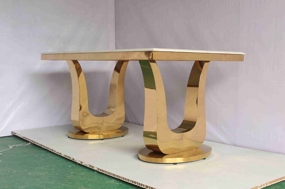 201 Chaises et tables de mariage en acier inoxydable Meubles de salle à manger moderne