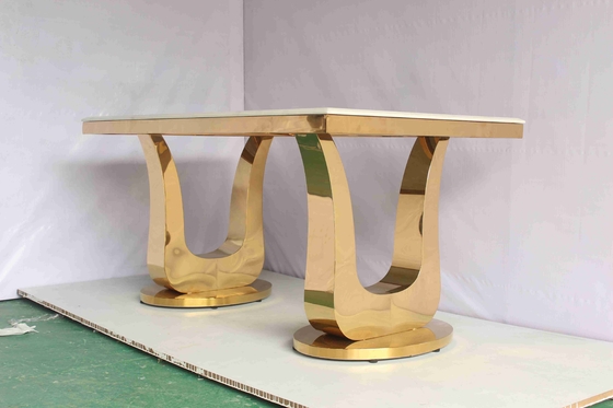 Tables de salle à manger modernes de luxe supérieures de marbre polies pour 4 personnes