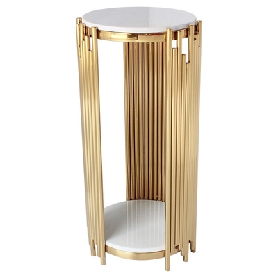 Côté Sofa Table Living Room Set de taille de l'acier inoxydable 60cm