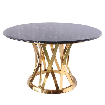 Table à manger rectangulaire en marbre de style moderne simple et léger de luxe pour meubles de salle à manger