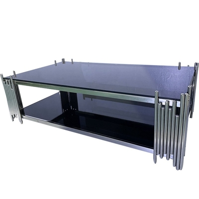 Commercialisation en gros de table basse de qualité supérieure Table basse moderne de luxe en marbre miroir Set de table rectangulaire Centre