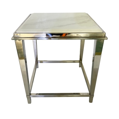 Table à thé de style en acier inoxydable 30 kg largeur 48 cm