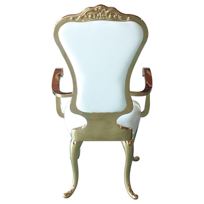 L'or nuptiale solides solubles de chaise de douche de fauteuil de luxe encadrent pour la réception d'événement d'hôtel