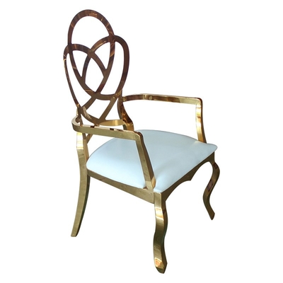 Chaise de réception de fauteuil de conception de fleur dinant la chaise pour le mariage