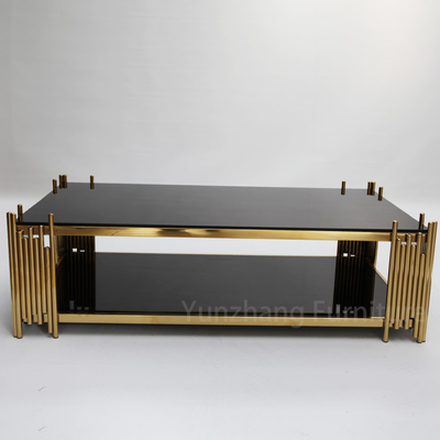 Le double rectangle de Tableau de centre de verre trempé forment le cadre d'or