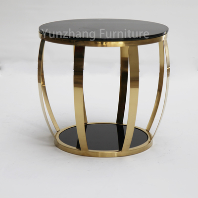 Article simple autour de verre trempé bas latéral Sofa Table du Tableau solides solubles