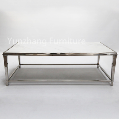 Table basse simple de marbre de Tableau de centre de style de marbre de Faux pour des salons