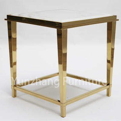 Le marbre de luxe bas de Tableau d'extrémité de solides solubles 201 a modelé les meubles de table Sofa Table de salon
