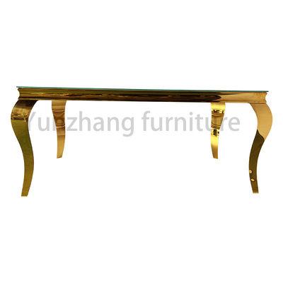 Maison légère rectangulaire simple petit appartement Table à manger et combinaison de chaise Table à manger en marbre de luxe