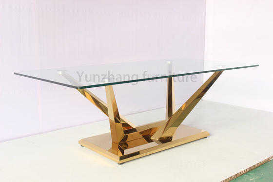 Des tables à manger modernes de luxe avec une base métallique