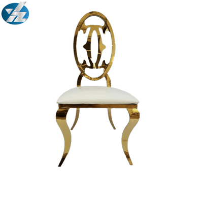Design moderne Chaise à manger Meubles de banquet Or métal