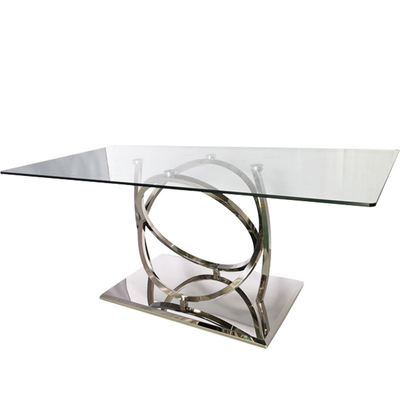 base rectangulaire moderne de Tableau d'épaisseur supérieure de 10mm avec les meubles de luxe de finition brillante