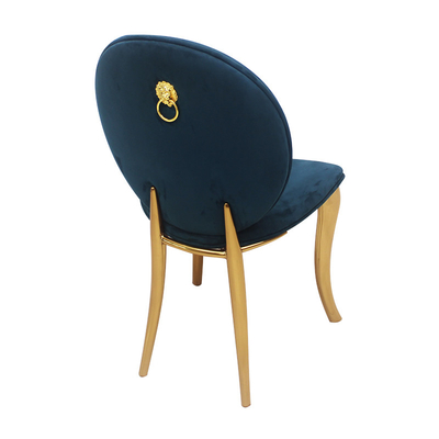 Chaise de mariage en cuir en acier inoxydable d' or