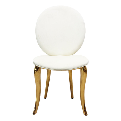 Style italien simple moderne de chaises à extrémité élevé de luxe légères en cuir de salle à manger dinant la chaise