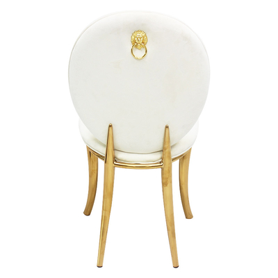 Style italien simple moderne de chaises à extrémité élevé de luxe légères en cuir de salle à manger dinant la chaise
