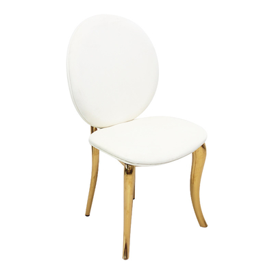 Style italien simple moderne de chaises à extrémité élevé de luxe légères en cuir de salle à manger dinant la chaise