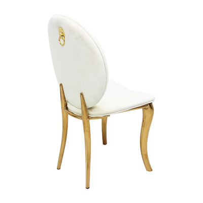 Style italien simple moderne de chaises à extrémité élevé de luxe légères en cuir de salle à manger dinant la chaise
