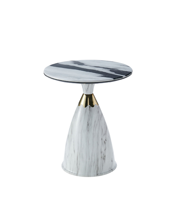 Table basse en verre moderne en acier inoxydable extensible tempérée table basse tournante dorée Meubles de salon