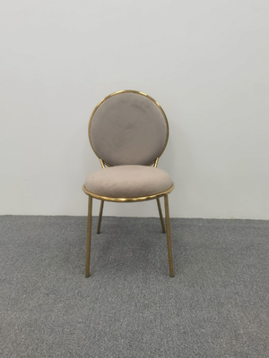 Chaise ronde en velours brun Chaise arrière table ronde bon marché et des chaises