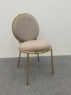 Chaise ronde en velours brun Chaise arrière table ronde bon marché et des chaises