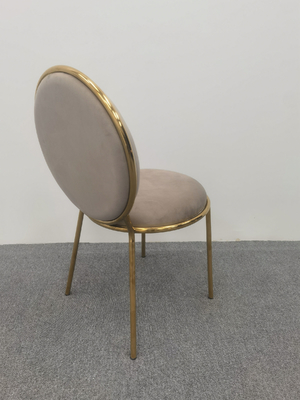 Chaise ronde en velours brun Chaise arrière table ronde bon marché et des chaises