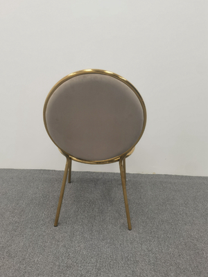 Chaise ronde en velours brun Chaise arrière table ronde bon marché et des chaises