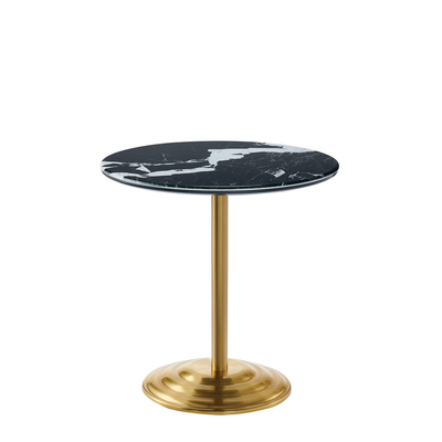 Meubles de salon de maison verre de thé café table d'appoint mobile haut