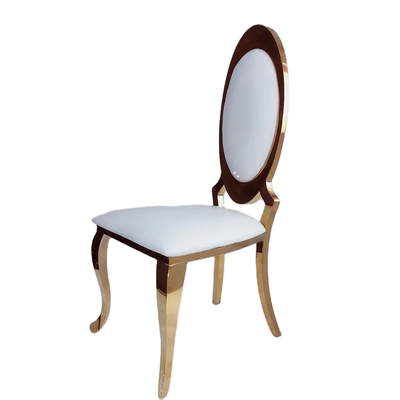 Chaise de table de salle à manger en marbre / verre avec une capacité de 200 à 300 livres