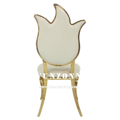 Chaise royale l'épousant arrière 49X56X107cm de meubles de chaise de conception de fleur haute