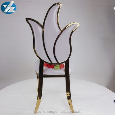 Chaise royale l'épousant arrière 49X56X107cm de meubles de chaise de conception de fleur haute