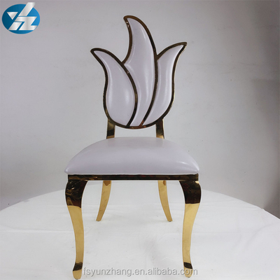 Chaise royale l'épousant arrière 49X56X107cm de meubles de chaise de conception de fleur haute