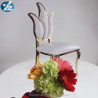 Chaise royale l'épousant arrière 49X56X107cm de meubles de chaise de conception de fleur haute