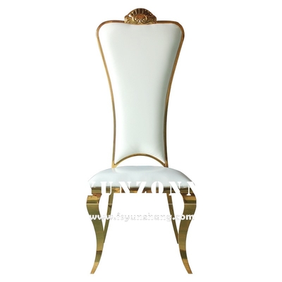 Haute chaise d'or arrière de banquet de Chair Elegant Wedding de jeunes mariés