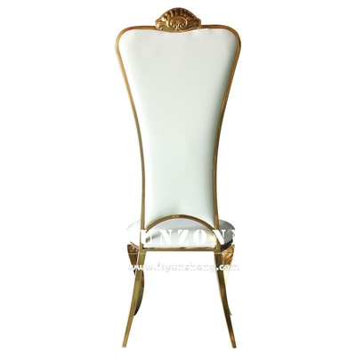Haute chaise d'or arrière de banquet de Chair Elegant Wedding de jeunes mariés