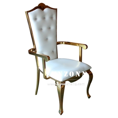Cadre fort élégant d'or de chaise de banquet de mariage pour la réception et l'événement