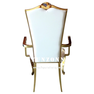 Cadre fort élégant d'or de chaise de banquet de mariage pour la réception et l'événement
