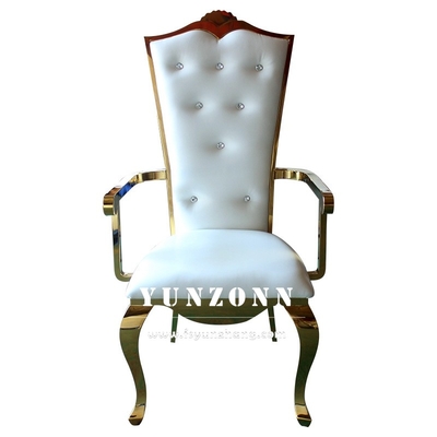 Cadre fort élégant d'or de chaise de banquet de mariage pour la réception et l'événement