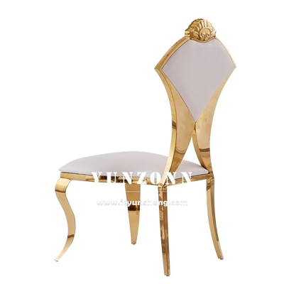 Chaise de mariage en forme d'éventail pour hôtel Banqeut, dossier de chaise en acier inoxydable, nouveau design