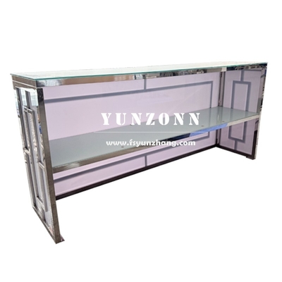 Mobilier d'hôtel Design moderne et tendance Table de bar à vin Argent Événement Fête Comptoir de bar haut