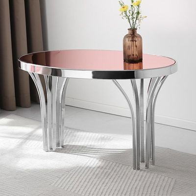 Décor argenté de Rose Gold Color For Home de Tableau de luxe contemporain d'acier inoxydable
