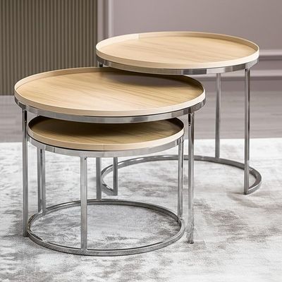 Meubles d'intérieur Table basse en acier inoxydable