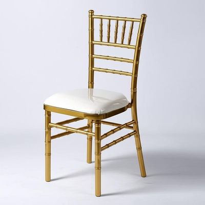 Le mariage d'acier inoxydable d'or préside les locations les épousant royales W49xD53xH94cm de chaise