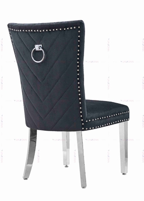 Jambes de luxe d'acier inoxydable de conception de tissu de YUNZONN dinant la chaise