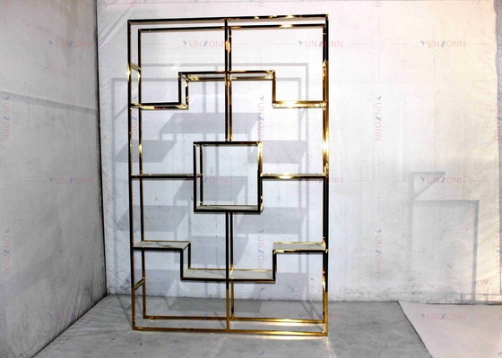 Luxe classique de vin d'acier inoxydable de support de lumière moderne d'or de Cabinet