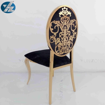 Chaises empilables traditionnelles d'événement d'acier inoxydable autour de W50xD65xH92cm de retour de location